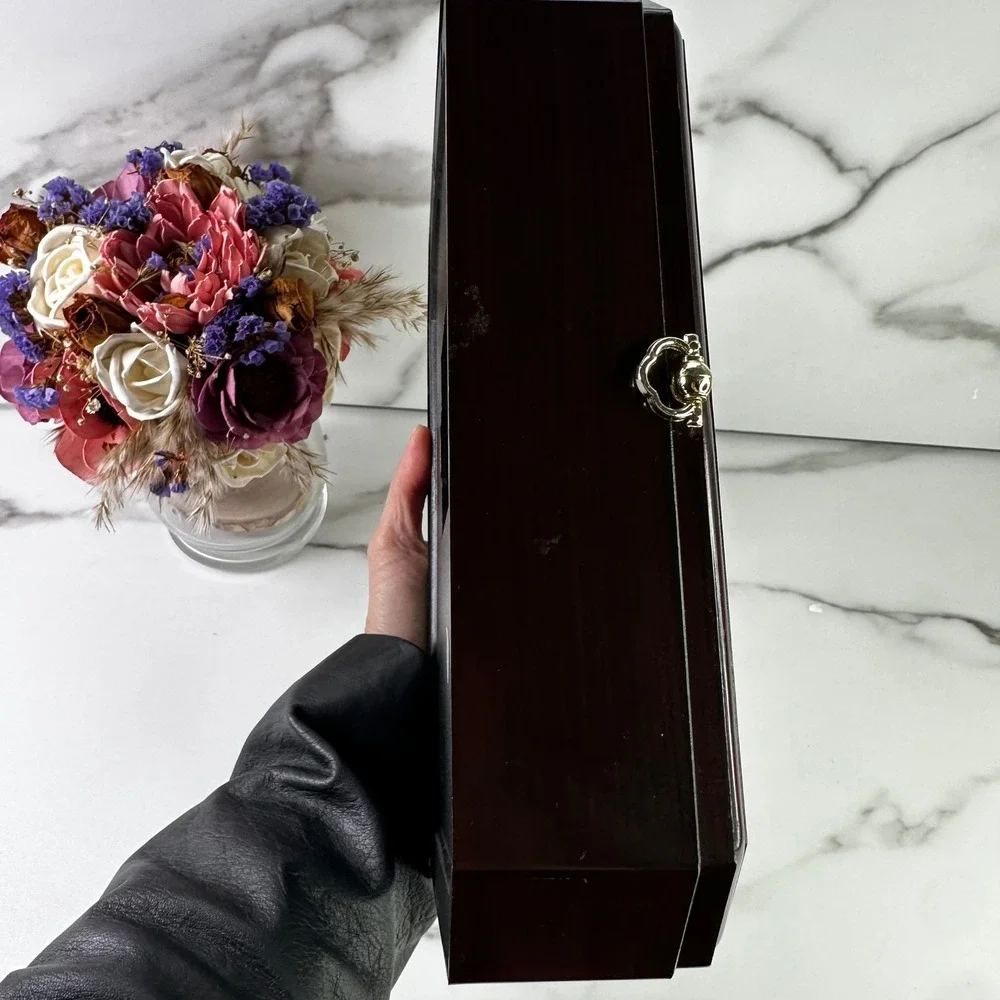 European Classic Quartz Clock Display Case Shadow Box Mantel Decor‎ Works